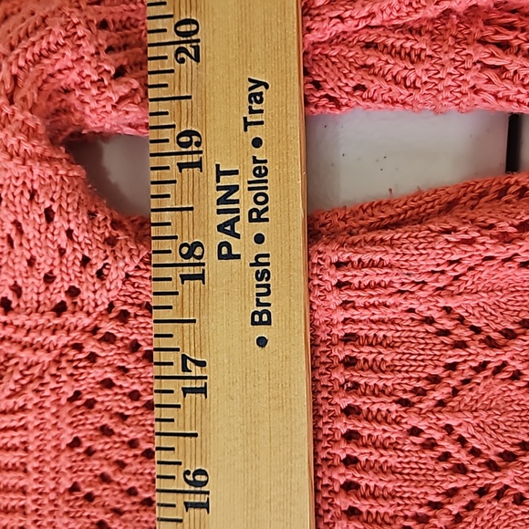 Worthington XL Apricot open knit sweater - Picture 6 of 6